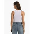thumbnail image 2 of Womens Sleeveless Racerback High Neck Casual Basic Ribbed Fitted Tank Top, 2 of 6