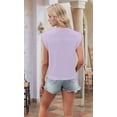 thumbnail image 4 of Deep V Neck Tanks for Women Casual Cap Sleeve Sweater Vest Summer Ribbed Knitted Tank Tops XL, 4 of 6