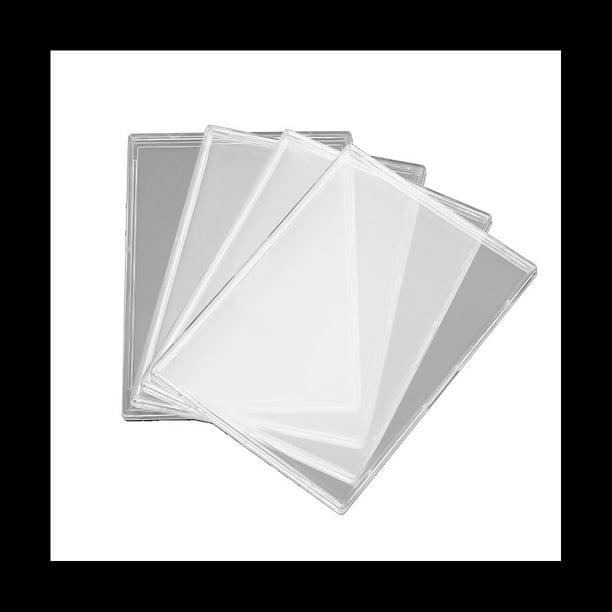 20 Piezas Fundas para Tarjetas Protector de Tarjetas de PláStico Duro Tarjeta Transparente Soporte para Tarjetas Comerciales Protector de Tarjetas