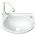 thumbnail image 5 of 2-in-1 Outdoor Garden Water Fountain and Faucet No-Punch Bathroom Wash Basin, 5 of 11