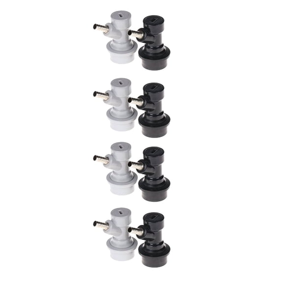 4 Pair Ball Lock Disconnects for Corny Kegs 4 Gas 4 Liquid