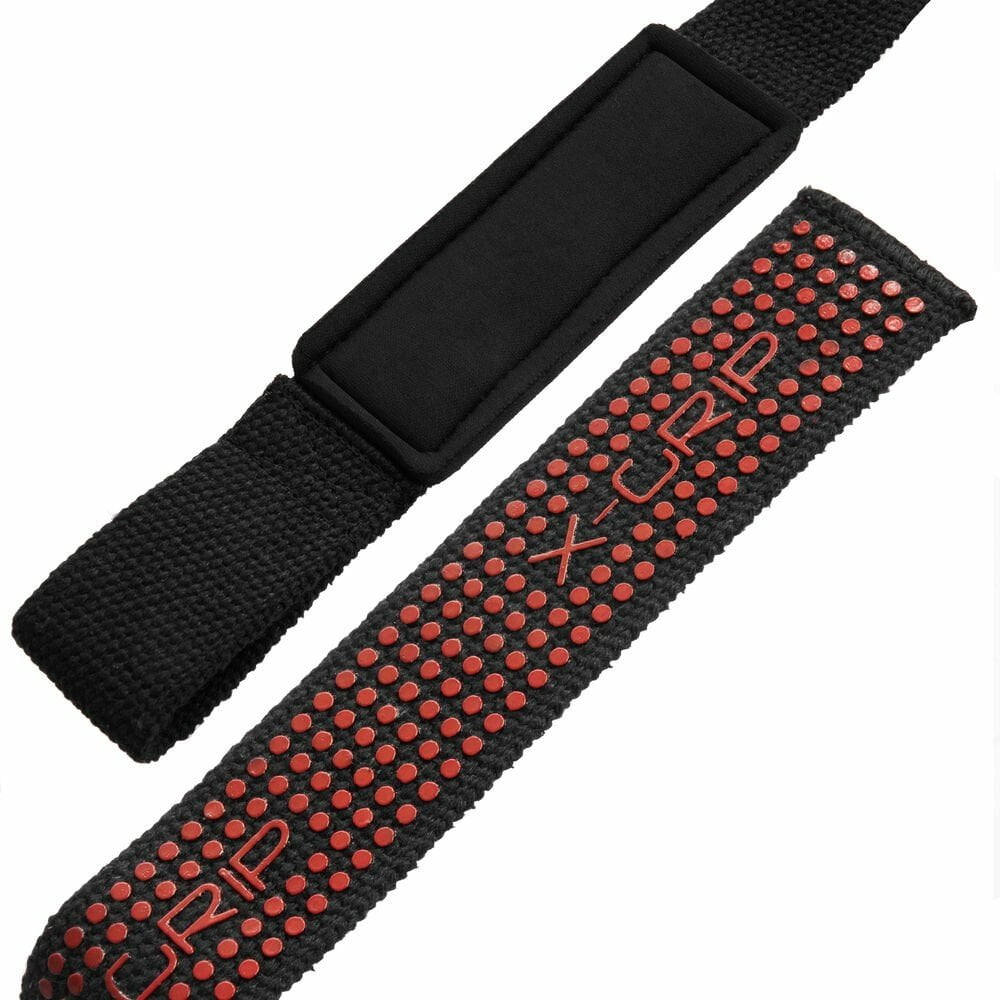 Victor Fitness 100% Top-Grain Leather Tapered Heavy-Duty Dual Prong Weightlifting Belt for Men and Women + 24" Padded Weightlifting Straps with X-Grip