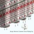 thumbnail image 6 of Red and White Christmas Striped Pattern Shower Curtain 72"x72" ,Bathroom Decorative Shower Curtains Set with 12 Hooks,Modern Waterproof Washable Shower Curtain, 6 of 6