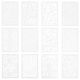 thumbnail image 1 of 12 Pcs Leopard Stencil Mermaid Scale Stencil Stripe Stencil Plastic Drawing Stencils Craft Stencil Painting, 1 of 3