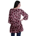 thumbnail image 4 of Moomaya Womens Gerorgette Cover Ups For Swimwear Printed Long Sleeve Short Shrug, 4 of 5