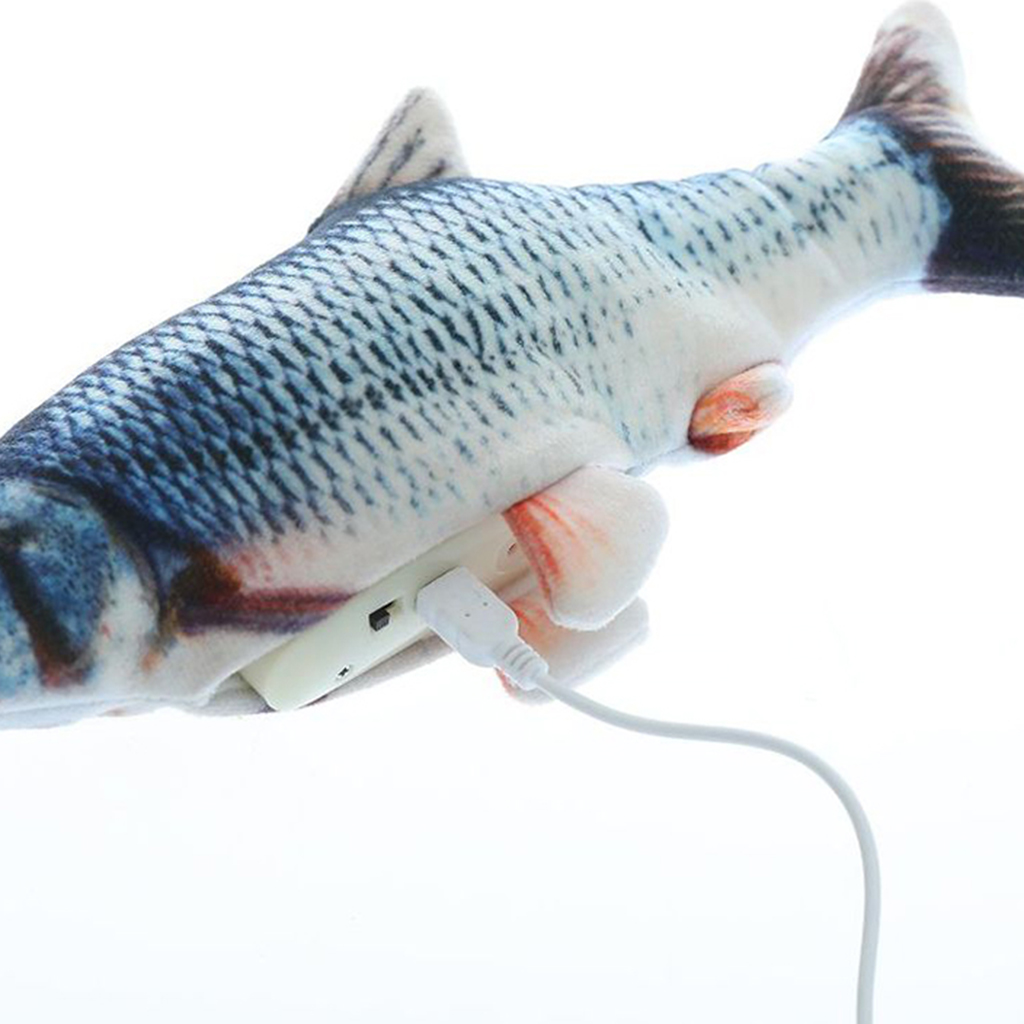 Electronic Dancing Fish Kicker Cat Toy Wagging Moves Simulation Usb Charging Salmon Walmart Com