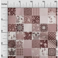 thumbnail image 2 of oneOone Cotton Poplin Dark Rose Brown Fabric Asian Mix Floral Dress Material Fabric Print Fabric By The Yard 42 Inch Wide, 2 of 4