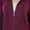 Burgundy, variant on ToBeInStyle Women's Thin Fabric Long Sleeve Kangaroo Pocket Zip Up Hoodie - Navy - Small
