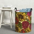 thumbnail image 5 of Picia Sunflower Large Laundry Basket, Waterproof, Freestanding Laundry Hamper, Collapsible Tall Clothes Hamper with Extended Handles-, 5 of 8