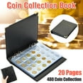 thumbnail image 3 of Celectigo Coin Collection Book — Leather Coin Storage Album with 480 Pockets for 30mm Coins For Collectibles, Medals, Badges, 3 of 10