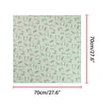 thumbnail image 3 of Bufandas de gasa para mujer - 27.6 X27.6 - Pañuelo cuadrado con estampado floral Pañuelo para el cuello Pañuelo para el cuello Verde claro 70x70cm/27.6x27.6 inches(LxW), 3 of 5