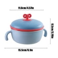 thumbnail image 3 of EGNMCR Organisateurs et Rangement de Garde-Robe, Organisation et Rangement Bol d'Aliments Complémentaires Bol pour Enfants en Acier Inoxydable 304 Bol Isolant Bol d'Animation Bol en Acier Inoxydable Bol pour Aliments pour Bébé, 3 of 6