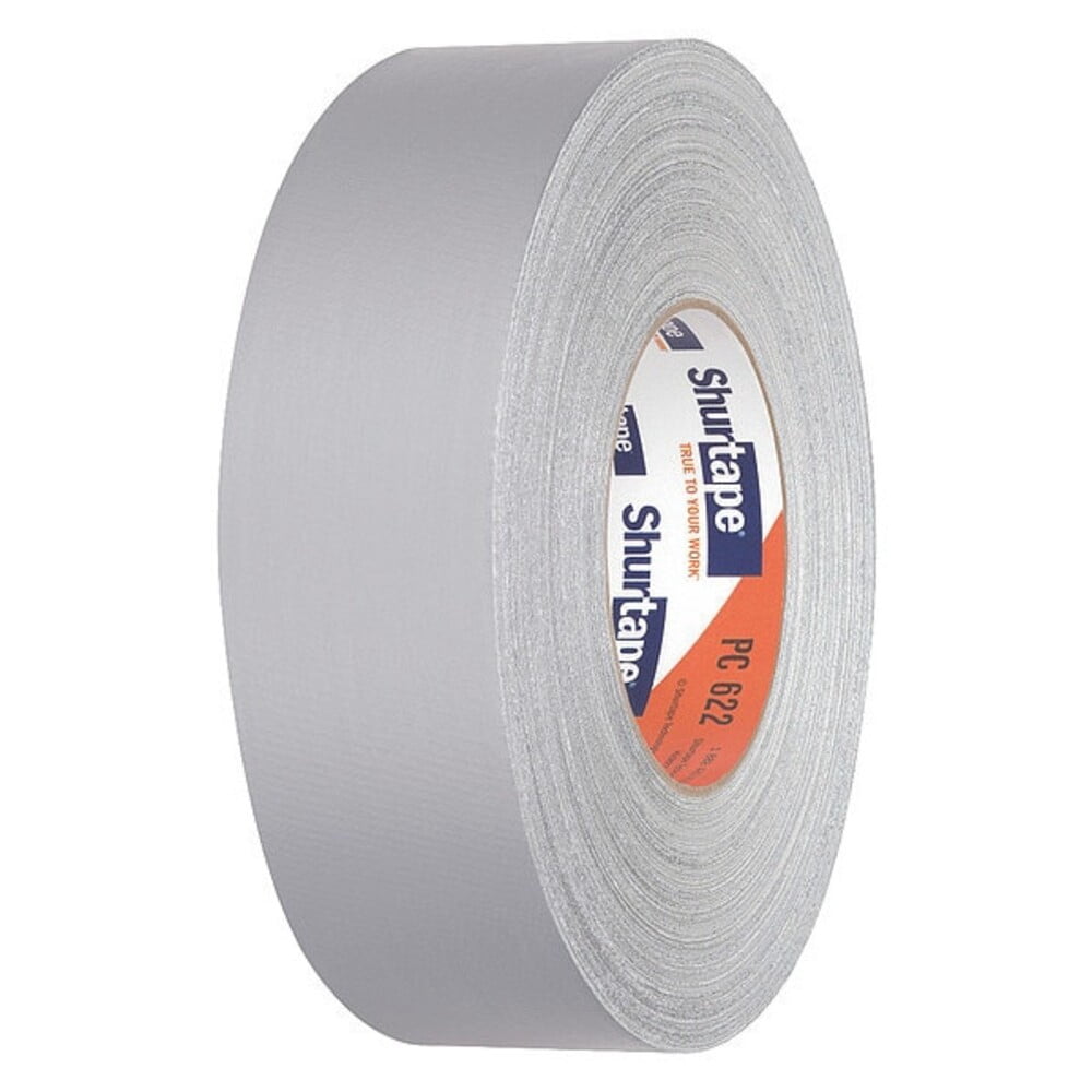 Shurtape Duct Tape, Silver, 60-1/8 yd L, 1-7/8 in W 183845