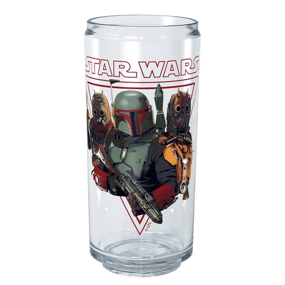 Star Wars: The Book of Boba Fett Bounty Hunting Tritan Can Shaped Cup Clear 16 oz.