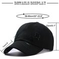 thumbnail image 3 of ORUYROP Unisex Ripped Distressed Denim Ring Baseball Cap Hip Hop Vintage Dad Hat Adjustable, 3 of 7