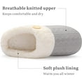 thumbnail image 3 of Womens Slipper Warm Comfy Memory Foam House Slippers Knitted Shoes Faux Fur Lined Anti-Skid Rubber Sole Bedroom Cozy Indoor Outdoor Slippers, 3 of 12