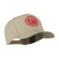 thumbnail image 5 of Fire Dept Maltese Cross Embroidered Cap - Khaki OSFM, 5 of 5