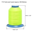thumbnail image 4 of Uxcell 710 Yards 420D/0.45mm Extra Strong Bonded Polyester Threads (Green Yellow, 2 Pack), 4 of 6
