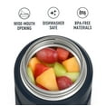 thumbnail image 4 of Thermos Stainless King Vacuum Insulated Food Jar with Folding Spoon, Midnight Blue, 24oz, 4 of 9