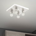 thumbnail image 5 of Livex Lighting - Solna - 4 Light Flush Mount in Mid Century Modern Style - 16, 5 of 13