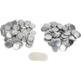 thumbnail image 3 of HUGFEGWE Premium Blank Button Badge Parts Set for Creative DIY Projects, 100 Sets for School Crafts (44MM) CJB91-50306, 3 of 8