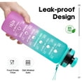 thumbnail image 4 of GEDUX 32oz Motivational Water Bottle with Time Marker, Leakproof Tritan Sports Water Bottle, BPA-Free Wide Mouth with Infuser & Carry Strap for Gym Running Travel, 4 of 8