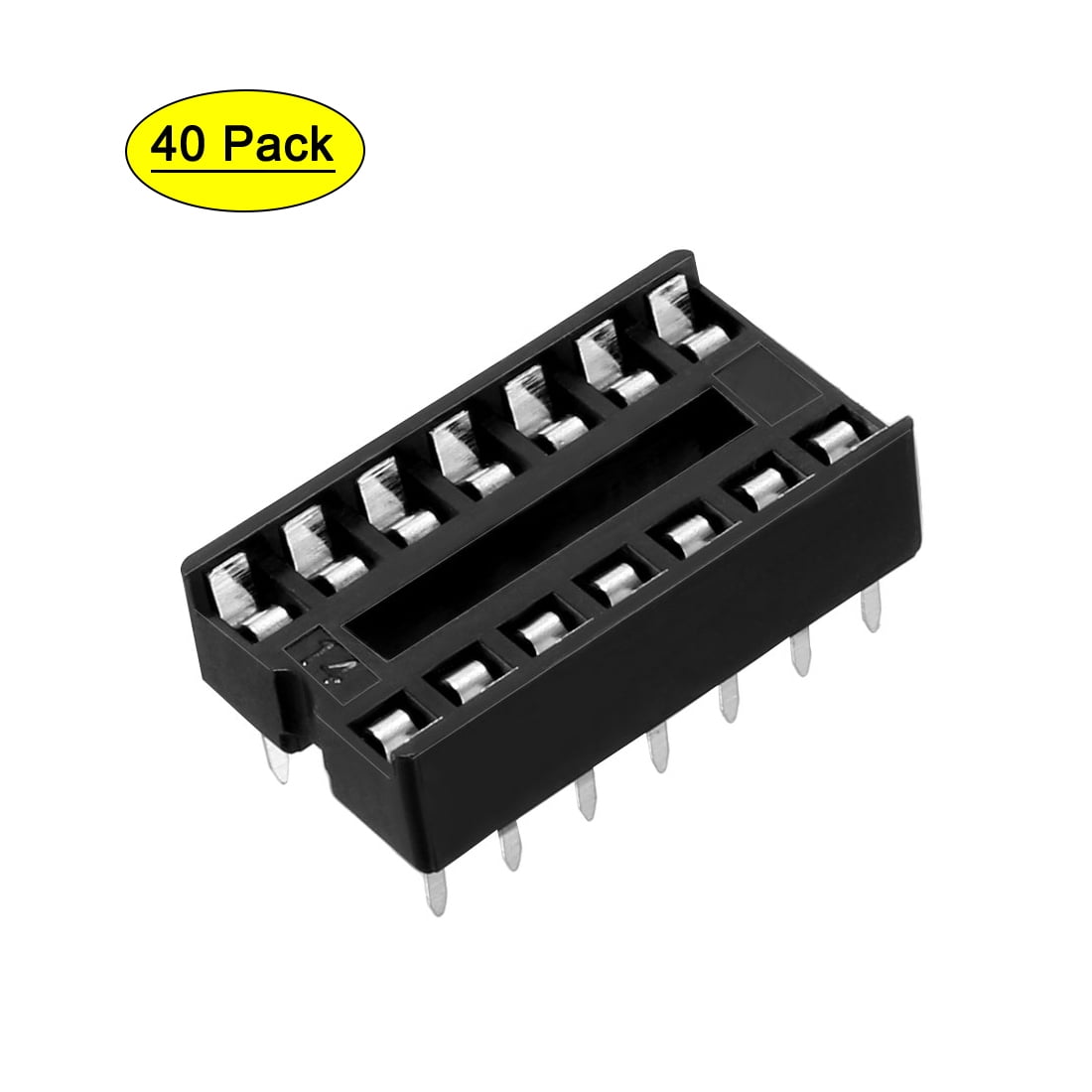 100PCS 16pin DIP IC Socket Adaptor Solder Type Socket Pitch Dual Wipe Contact 