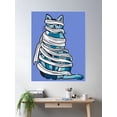 thumbnail image 2 of Mummy Cat Poster Wall Art, Modern Wall Decor For Living Room Bedroom, 24x36 UNFRAMED, 2 of 3