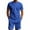 02 Blue, variant on Awdenio Men's Short Sets 2 Piece Outfits Button Down Linen Shirts and Short Sets Summer Beach Outfis