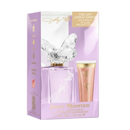 Dolly Parton Smoky Mountain Eau De Toilette, Perfume for Women, 1.7 fl oz with Full Lip Gloss