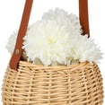 thumbnail image 3 of LEDMOMO Wicker Flower Basket Light Brown Hand-Woven for Storage, 3 of 7
