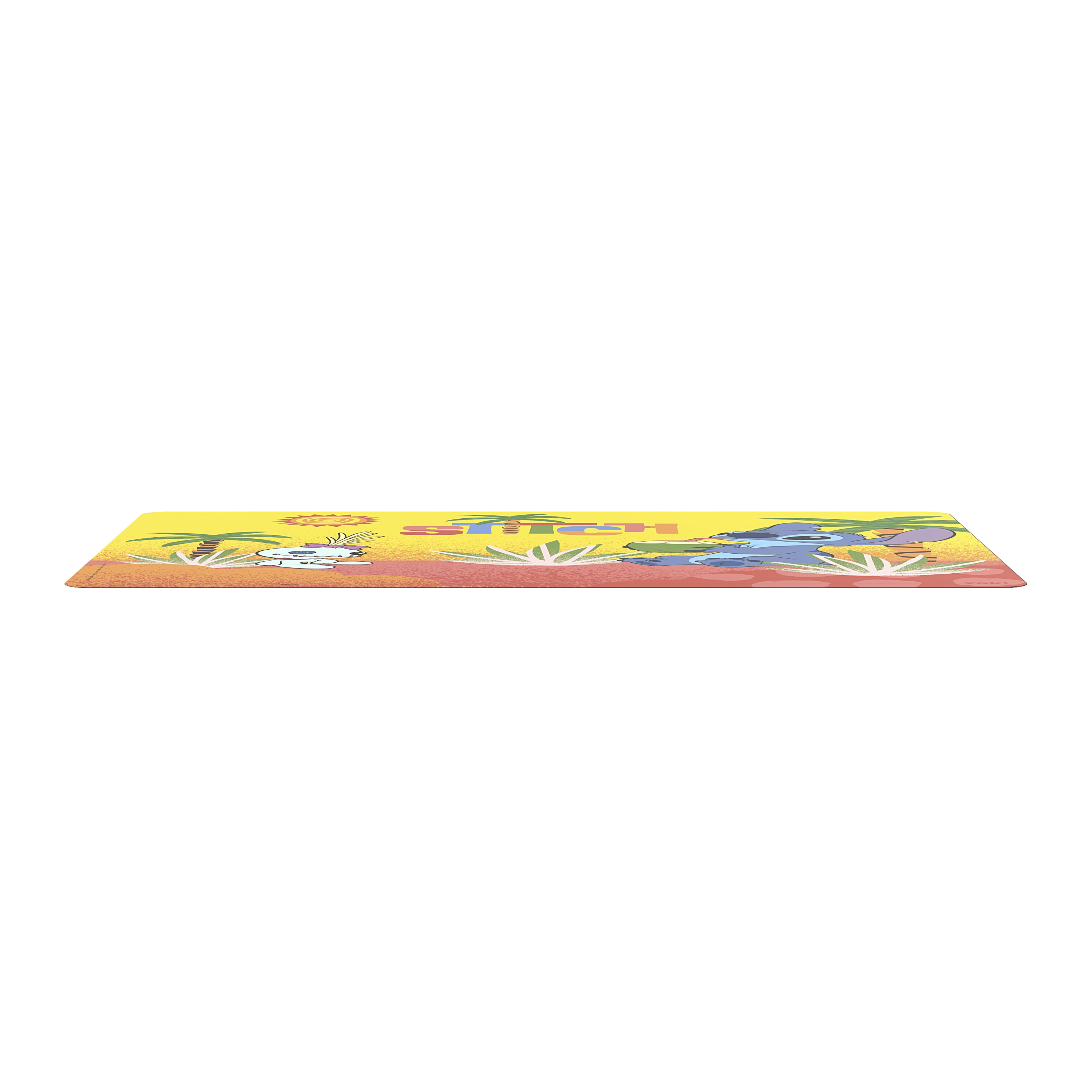 Zak Designs 11.8" x 17.6" Stitch Reusable Kids Plastic Placemat, Disney Stitch