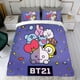 thumbnail image 4 of BT21 Conjunto de sábanas temático, trío de piezas, cómodo y amigable con la piel, diseño único, regalo de decoración para el hogar para familiares, amigos y fans,140cm *210cm, 4 of 6