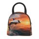 thumbnail image 1 of Easygdp Sunset Dancing Dolphin B Bolsa de Almuerzo Insulada Grande, Forro de Aluminio, Diseño Espacioso, a Prueba de Fugas, Ideal para Trabajo, Picnics, Viajes y Actividades al Aire Libre, 1 of 6