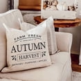thumbnail image 5 of Fundas de almohada de decoración de otoño 18x18 Juego de 4 almohadas de otoño al aire libre Afortunado Sencillez, 5 of 5