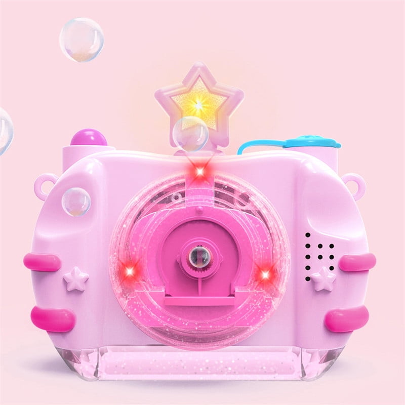 Automatic Camera Electric Bubble Machine Fan Gun Blower Maker Kids Fun Toy Gift 