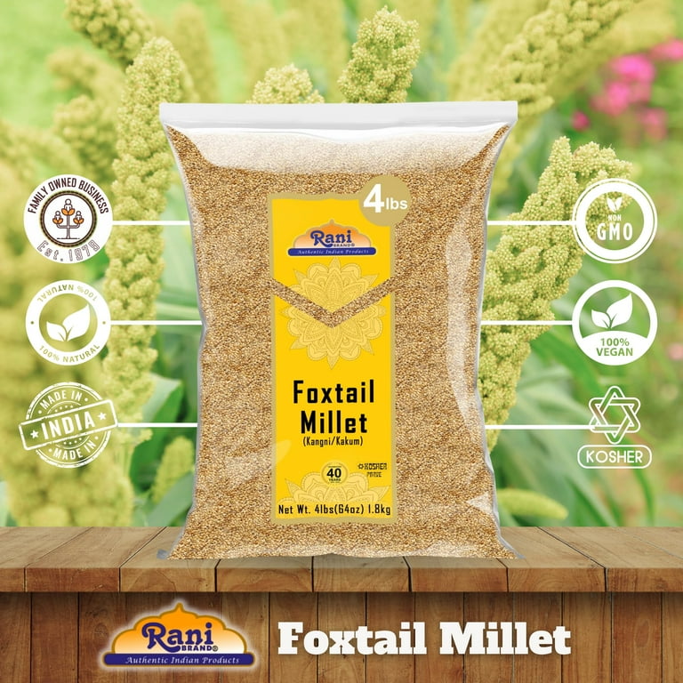 Rani Brand Polished Foxtail Millet 4 lb Ancient Grain Gluten