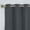 thumbnail image 2 of Bkue Nile Mills Modern, Classic Solid Semi Blackout Curtains, Set of 2, 46" x 84'', Grey, 2 of 14