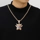 thumbnail image 4 of Anime Gengar Ghost Elfo Suéter Cadena Colgante Pet Little Monsters Con Diamantes Hip-hop Collar, 4 of 4