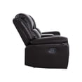 thumbnail image 6 of Katie Leather Recliner Loveseat & Chair Set, Manual Recliner Sofa Couch - Living Room Furniture Set, Leather Reclining Recliner Couch for Office Home, Living Room Sofa Recliners, Air Leather, Espresso, 6 of 11