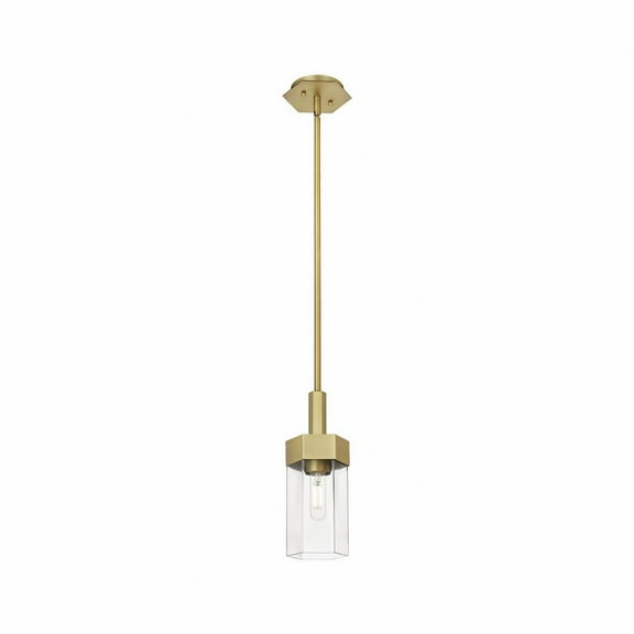 Innovations Lighting  Claverack - 1 Light 9" Stem Hung Pendant Clear/Polished Nickel
