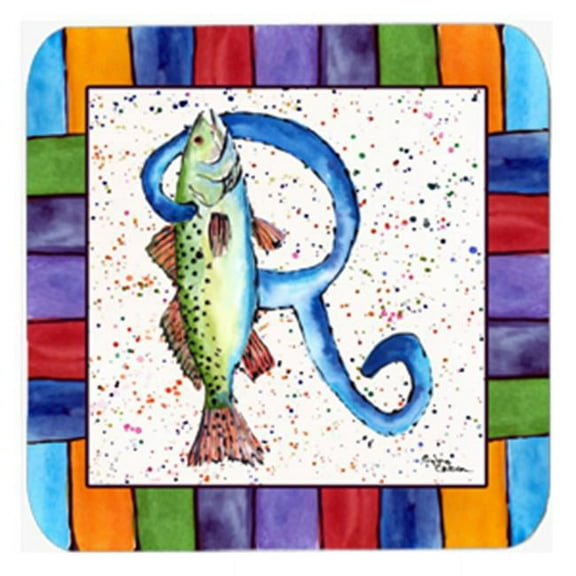 Carolines Treasures 8441-FC Fish Foam Coasters - Set 4- 3.5 x 3.5 In.