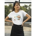 thumbnail image 2 of Ship In A Bottle, Cute Doodle T-Shirt Women -Image by Shutterstock, Female Large, 2 of 4