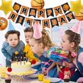 thumbnail image 3 of 27 piezas de suministros para fiesta de cumpleaños con tema de baloncesto, decoraciones temáticas para fiesta de baloncesto que incluyen pancarta de feliz cumpleaños, adornos para, 3 of 5