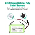 thumbnail image 4 of 3.0Ah RVBAT850 Li-ion Battery for Shark ION & Eufy Robot Vacuum 11S RV1001AE, 4 of 6