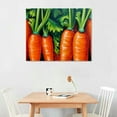 thumbnail image 2 of GOSMITH Art Wall Crunchy Carrots Wrapped Canvas Art, 2 of 4
