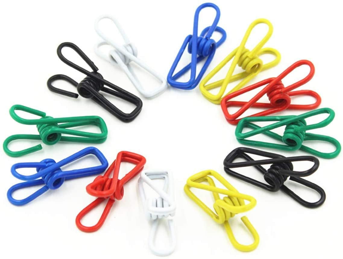 10Pcs/Pack Chip Clips Utility PVC-Coated Clips Bag Clips Multipurpose  Clothes Pins Food Clips for Food Packages Laundry Hanging