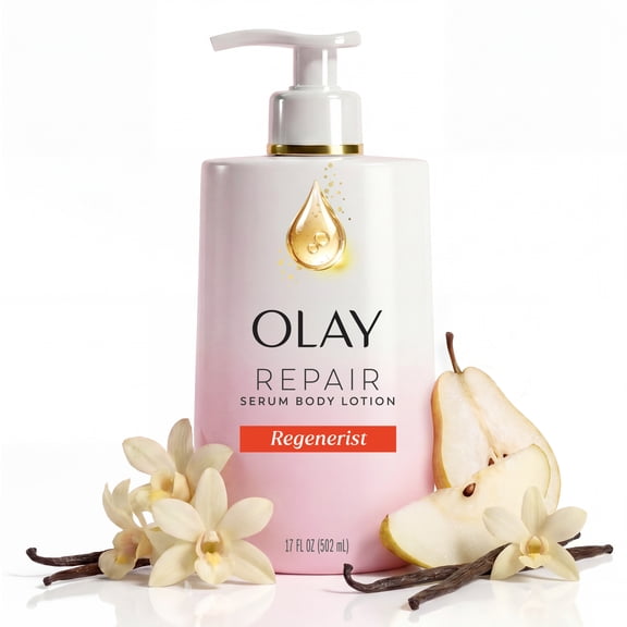 Olay Regenerist Body Lotion with Collagen Peptide and Niacinamide, 96 HR Moisture, Skin Texture Care, 17 fl oz