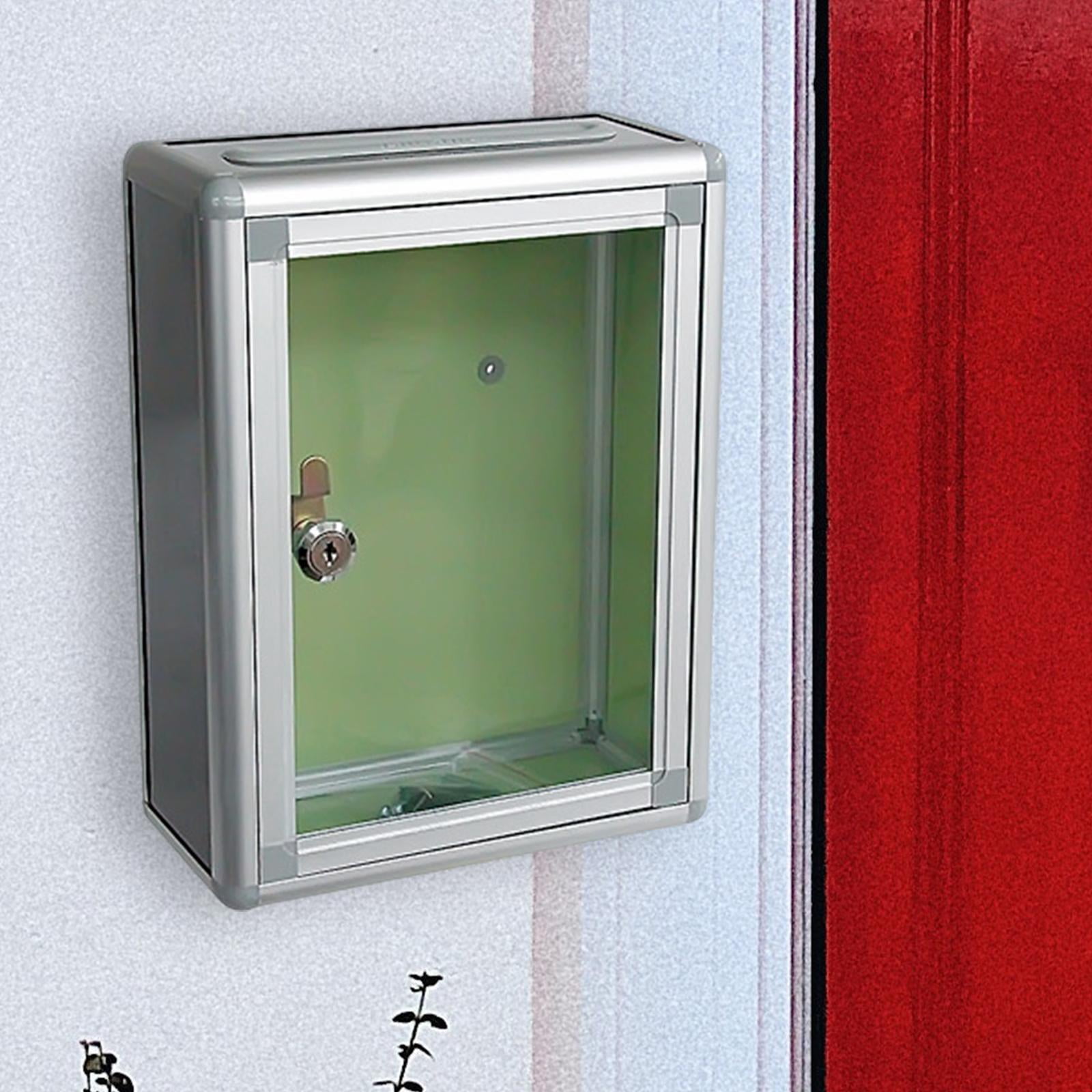 Baoblaze Clear Multifuctional Locking Mailbox for Business top port