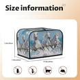 thumbnail image 5 of Goofa Horses Running Through The Water Print Toaster Cover 2 Slice, Two Slice Bread Machine Cover Quilted Toaster Covers Bread Maker Cover Kitchen Appliance Cover, 5 of 7
